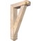 Ekena Millwork Traditional Arts and Crafts Smooth Bracket w/ Offset Brace, Douglas Fir, 5 1/2"W x 20"D x 32"H BKT0604X20X32TRA03SDF - alternate 1